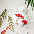 HANDPAINTED Mushrooms Tea Pot